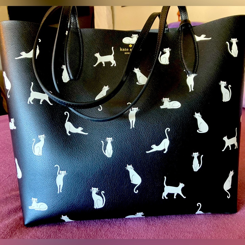 Kate Spade Whiskers Tote w/ zipper pouch